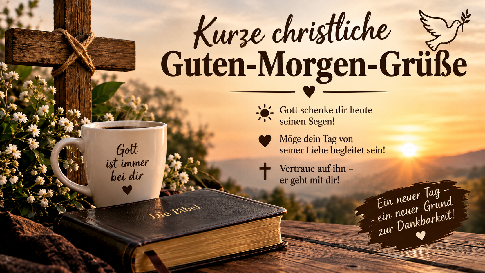 Kurze christliche Guten-Morgen-Grüße