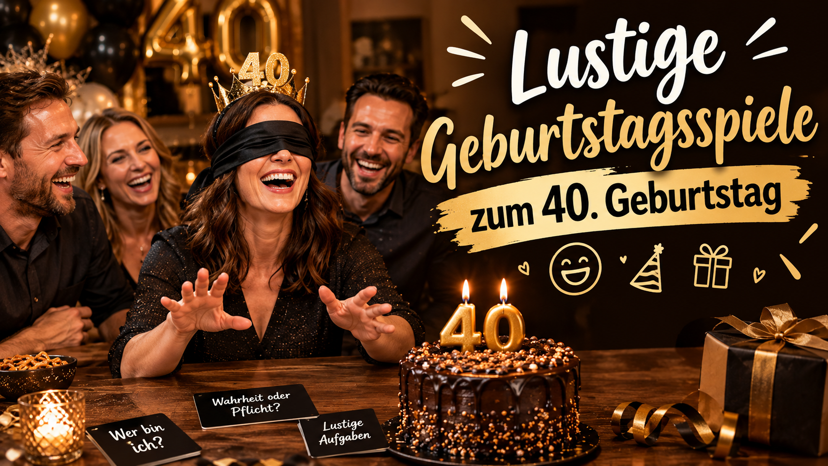 Lustige Geburtstagsspiele zum 40. Geburtstag