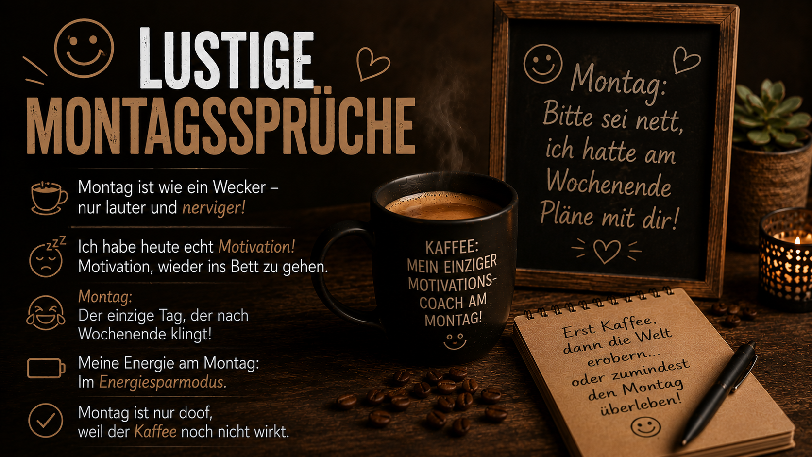 Lustige Montagssprüche