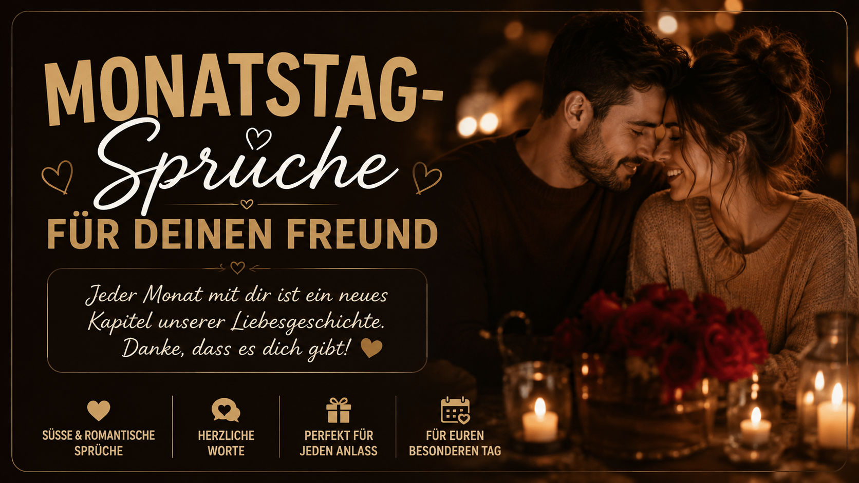 Monatstag-Sprüche für deinen Freund