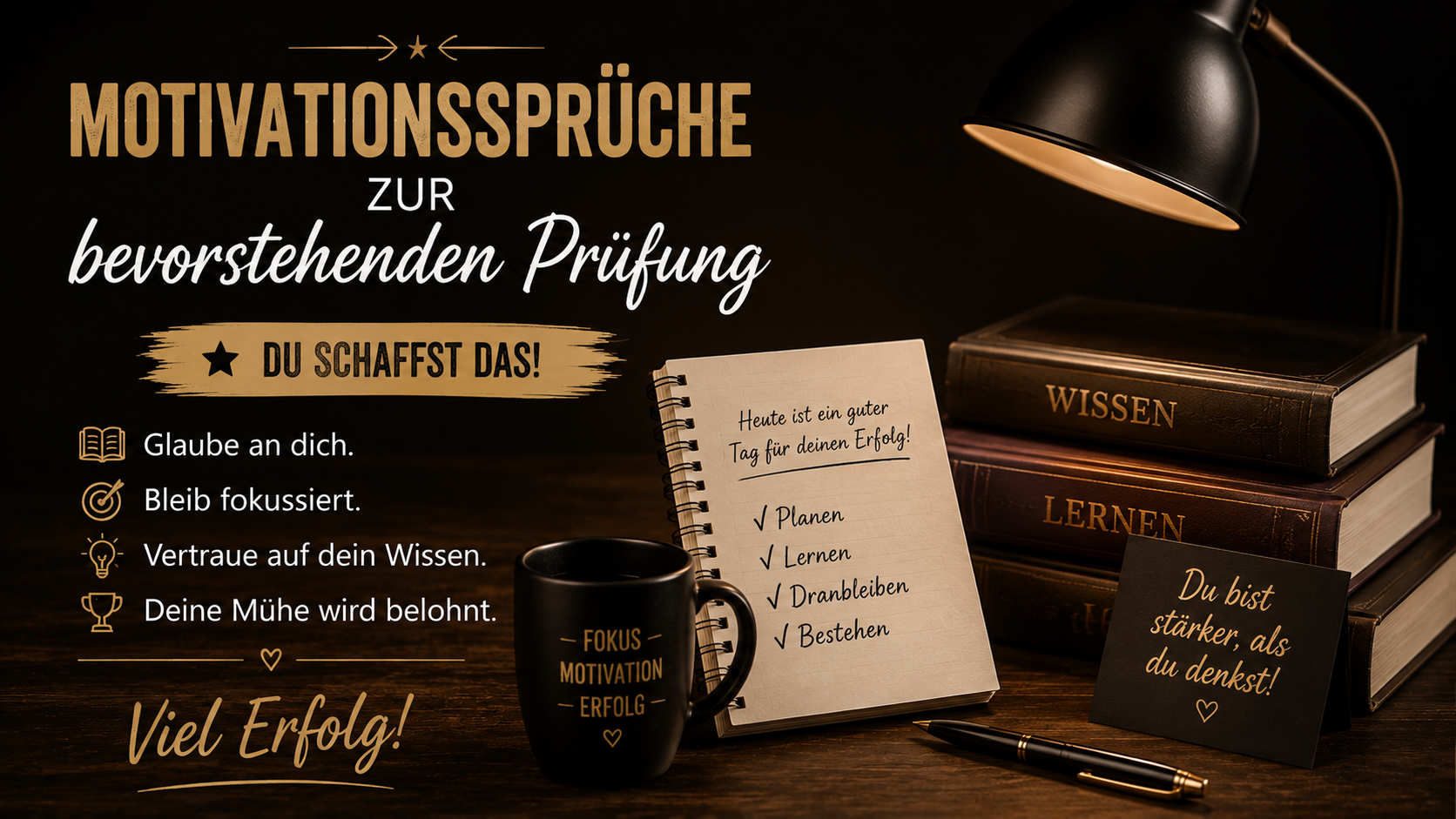 Motivationssprüche zur bevorstehenden Prüfung