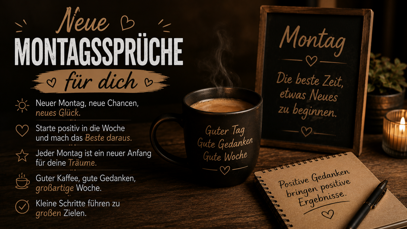Neue Montagssprüche für dich