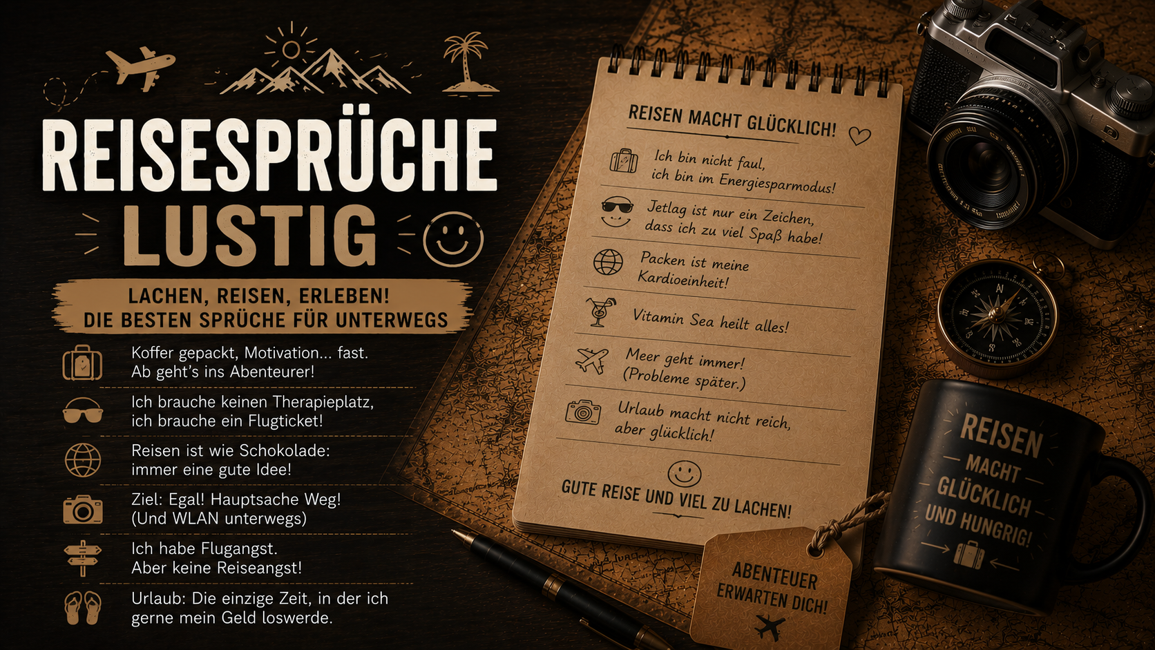 Reisesprüche lustig