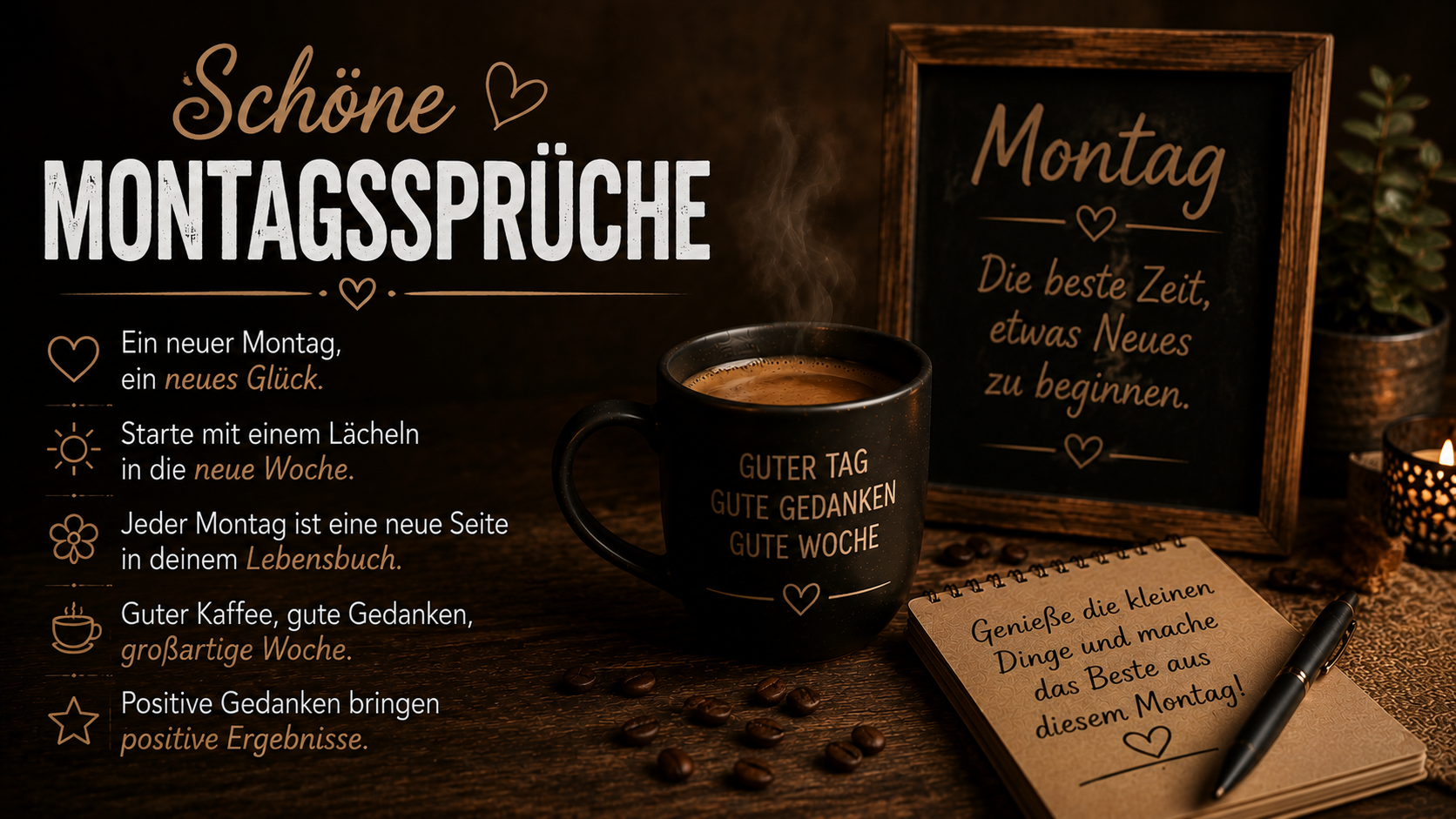 Schöne Montagssprüche