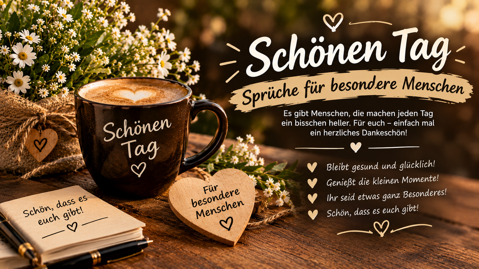 Schönen Tag Sprüche für besondere Menschen