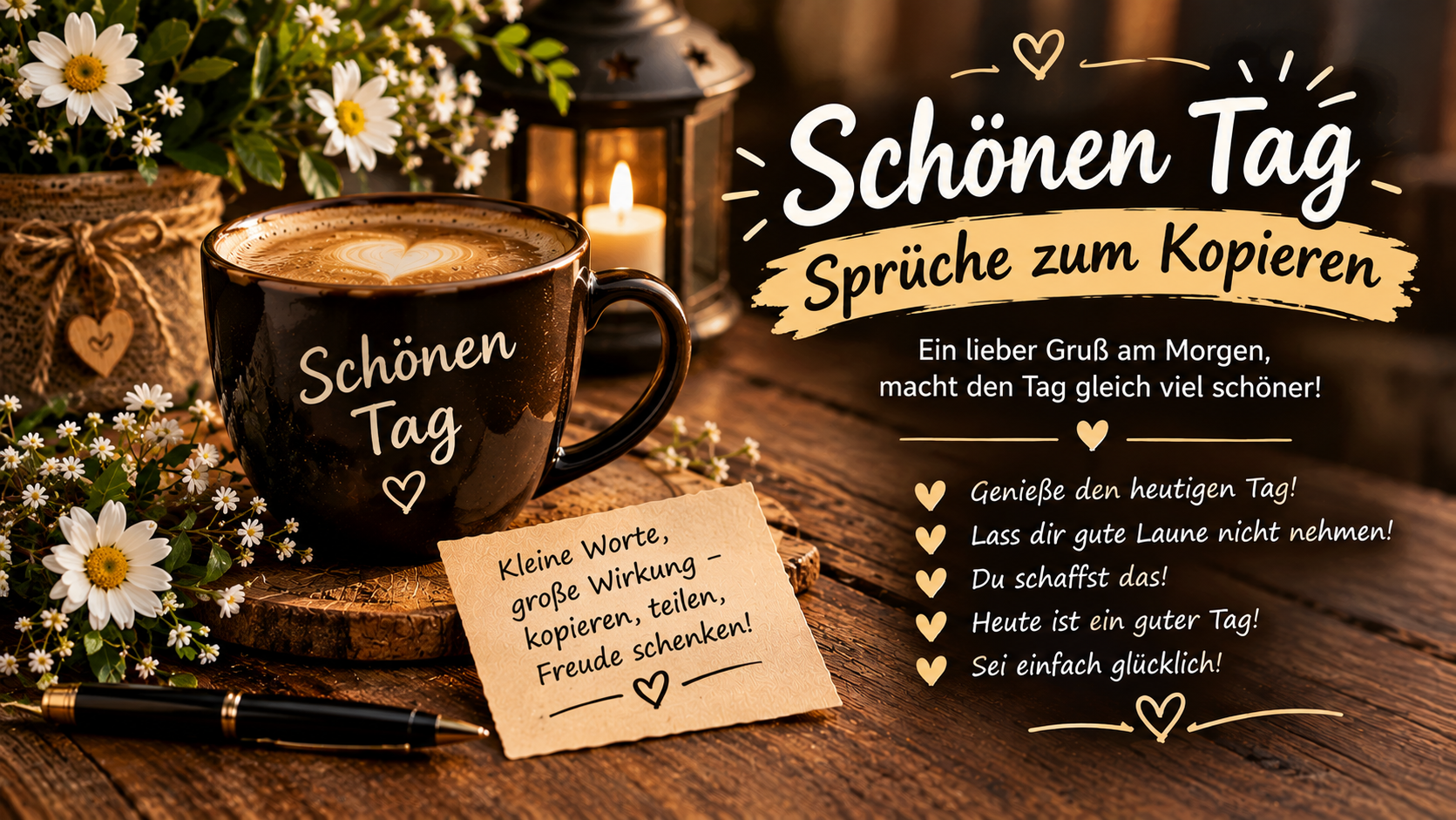 Schönen Tag Sprüche zum Kopieren