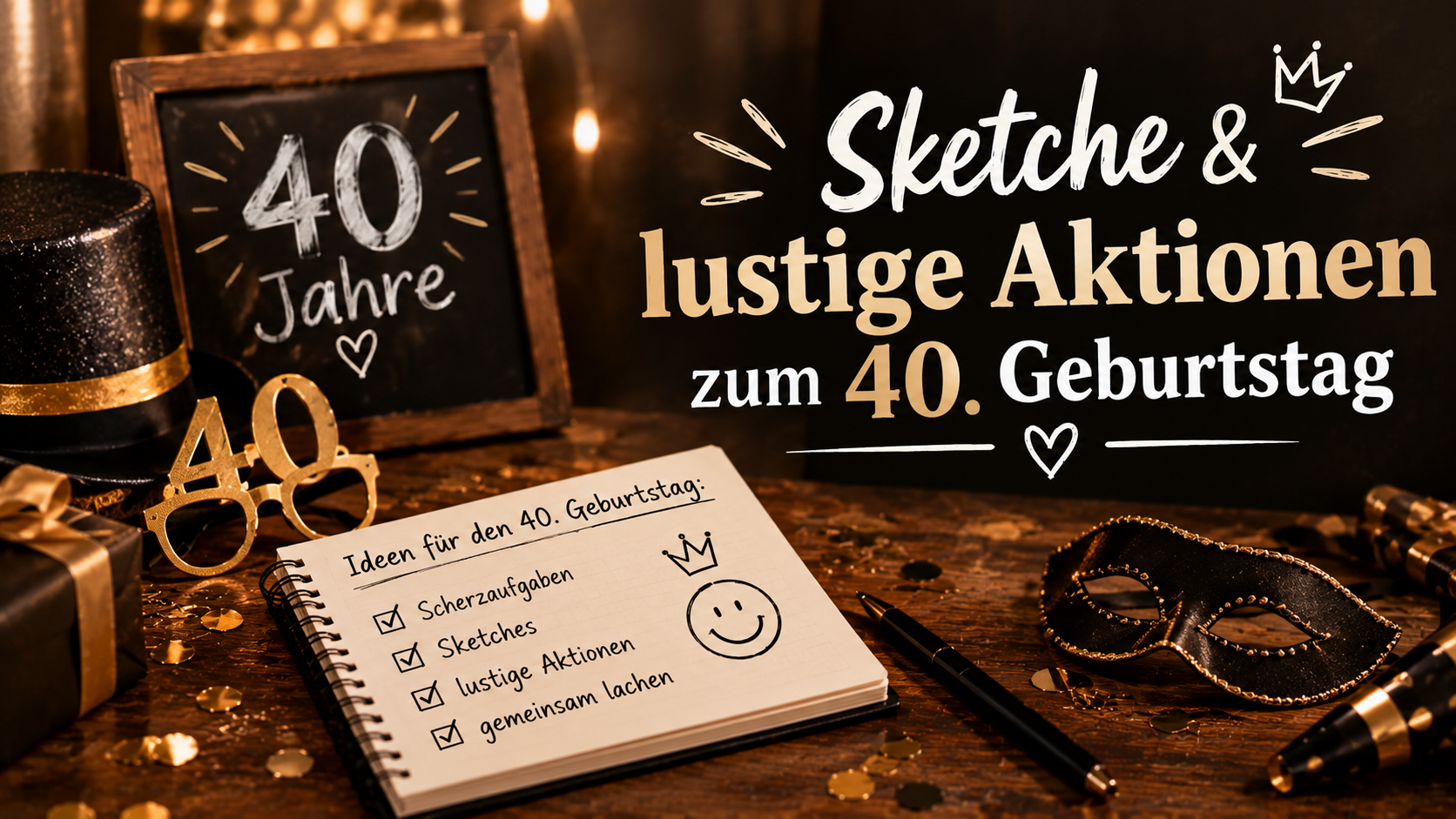 Sketche & lustige Aktionen zum 40. Geburtstag