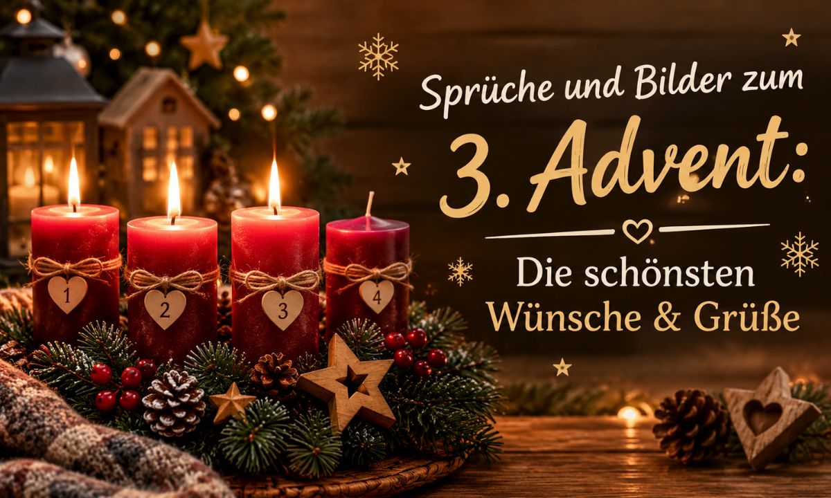 Sprüche und Bilder zum 3. Advent Die schönsten Wünsche & Grüße