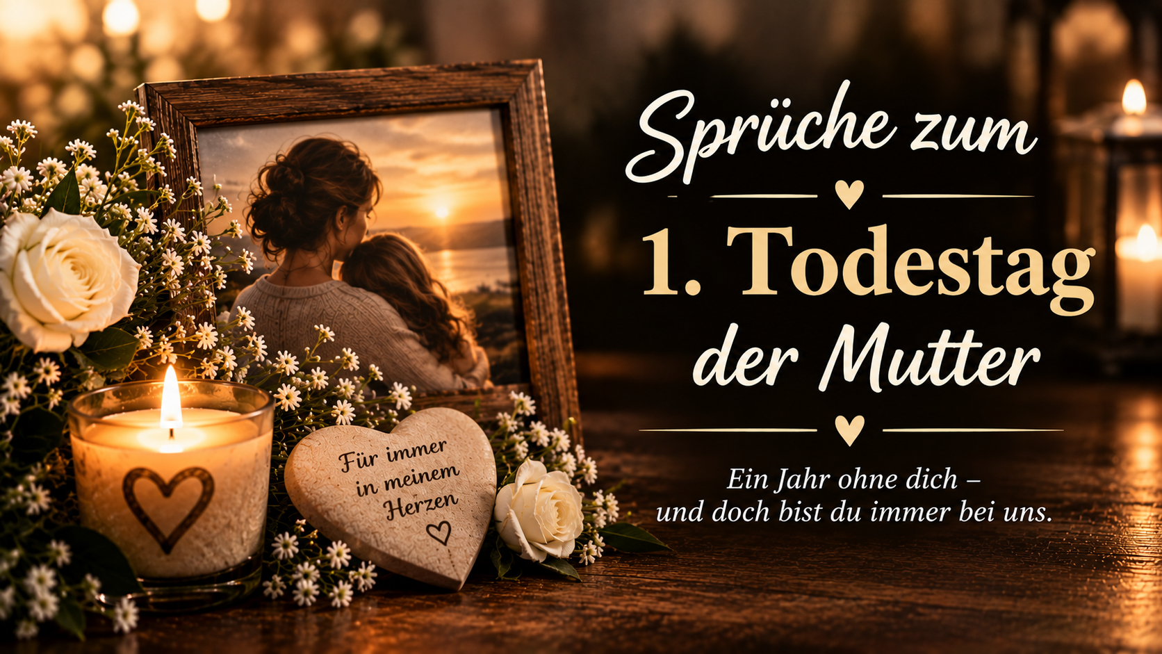 Sprüche zum 1. Todestag der Mutter