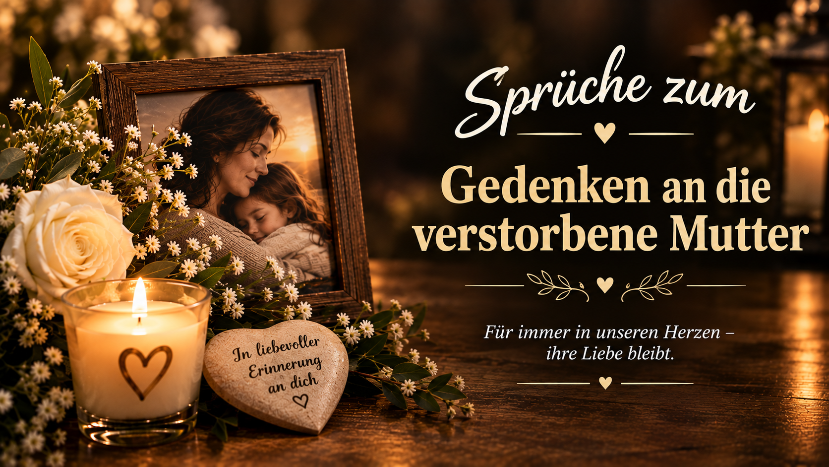 Sprüche zum Gedenken an die verstorbene Mutter