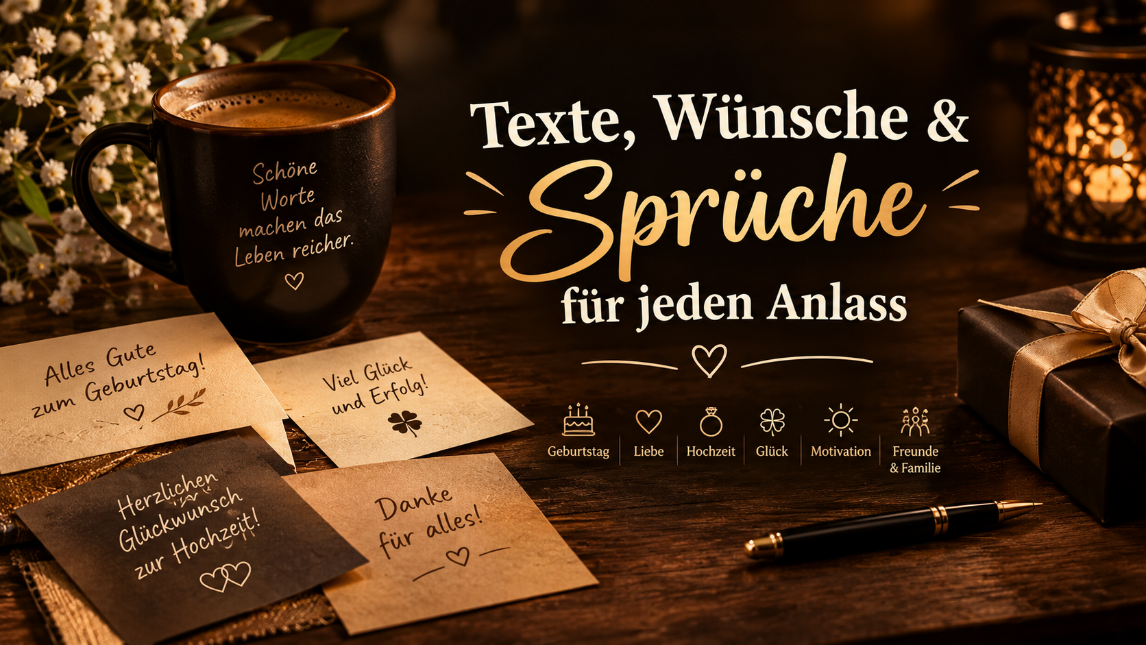 Texte, Wünsche & Sprüche für jeden Anlass