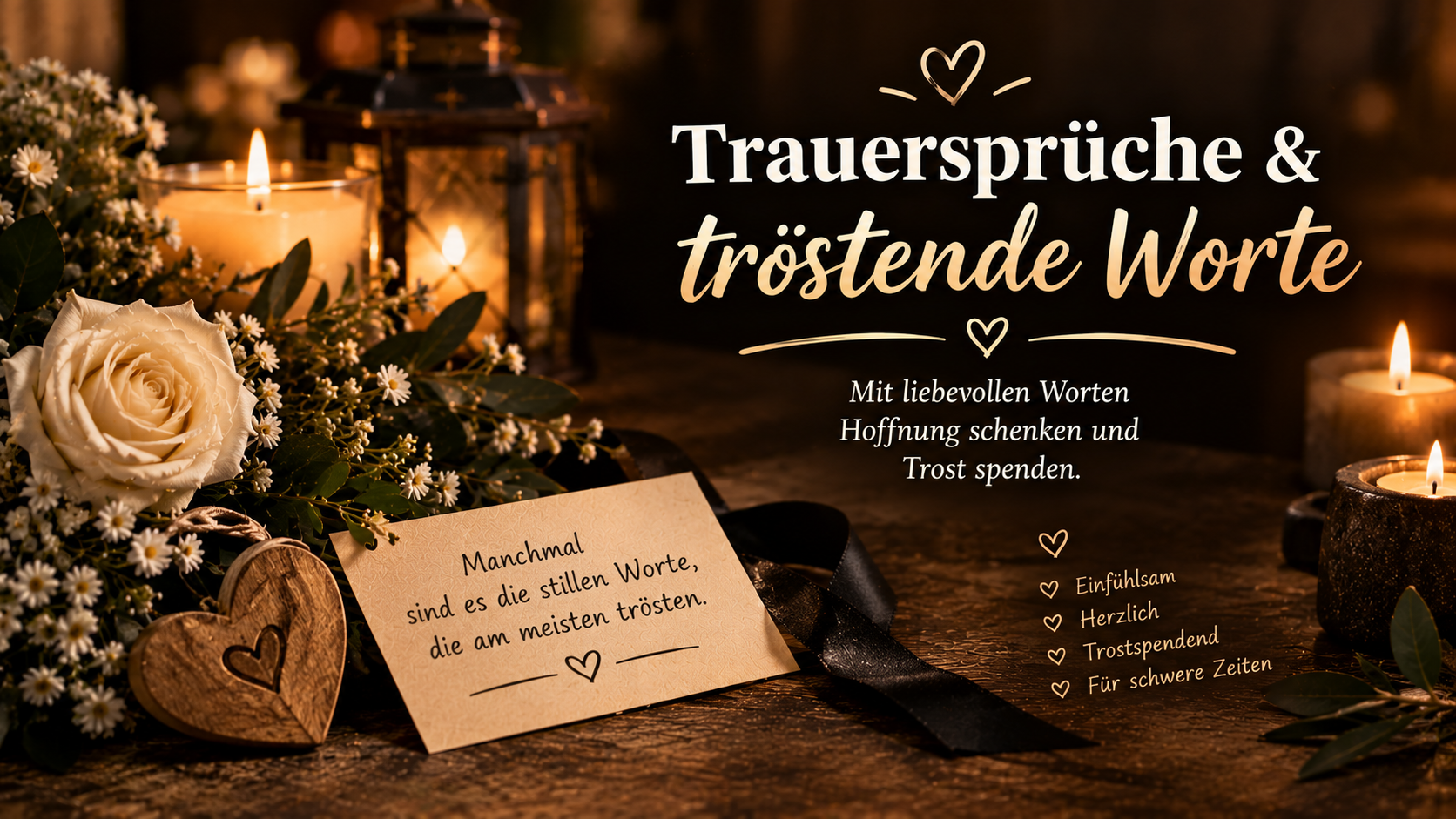 Trauersprüche & tröstende Worte
