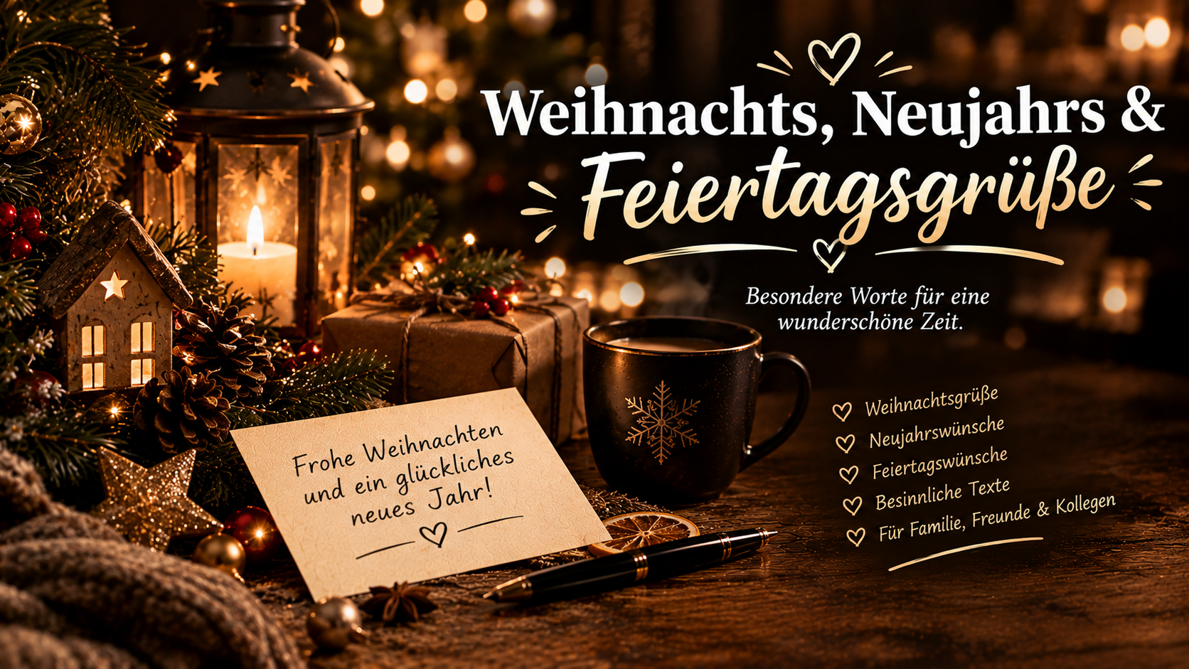 Weihnachts, Neujahrs & Feiertagsgrüße