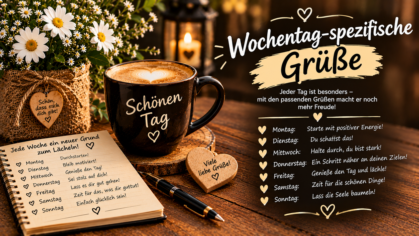 Wochentag-spezifische Grüße