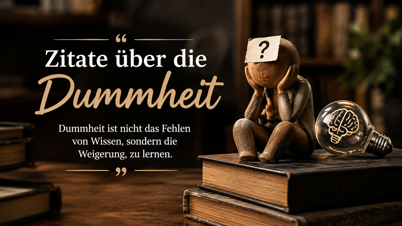 Zitate über die Dummheit