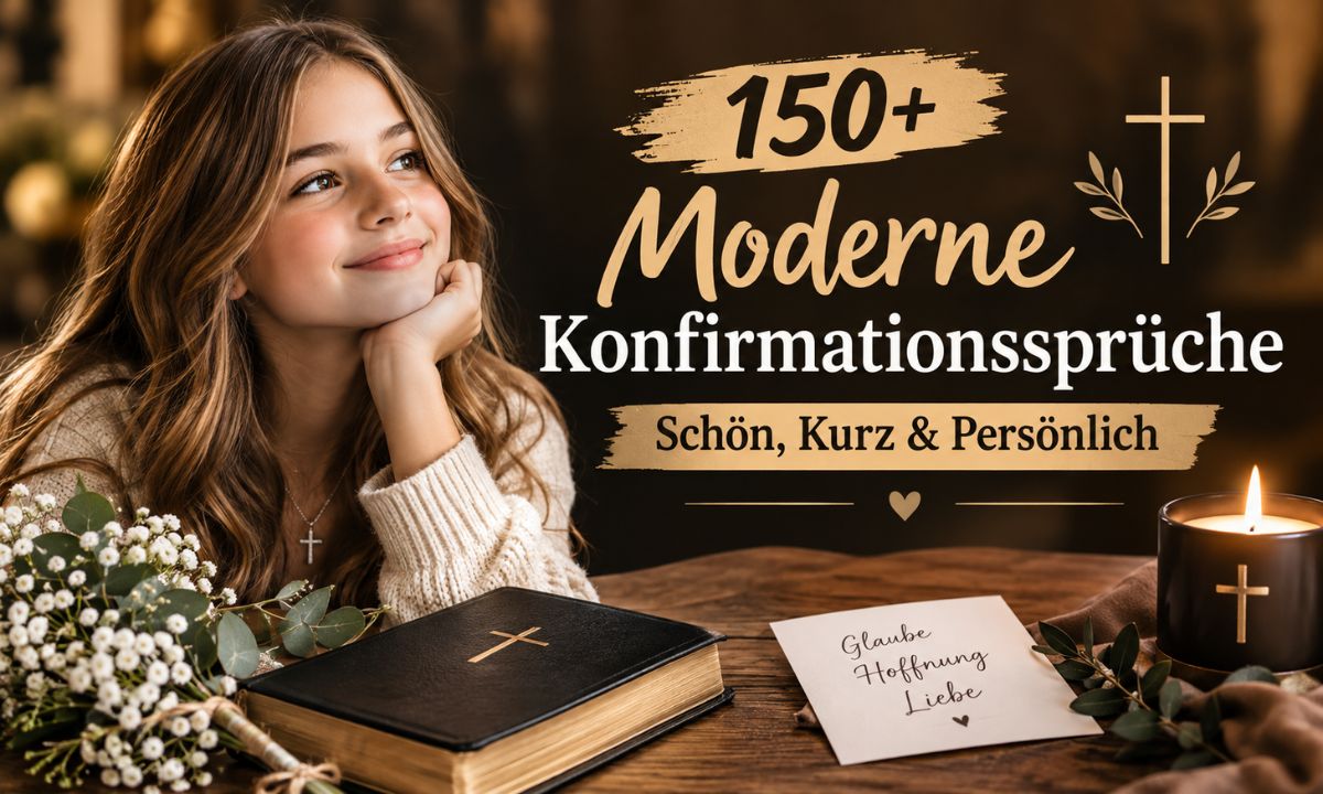150+ Moderne Konfirmationssprüche – Schön, Kurz & Persönlich
