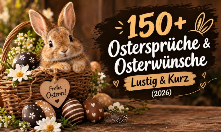 150+ Ostersprüche & Osterwünsche – Lustig & Kurz (2026)