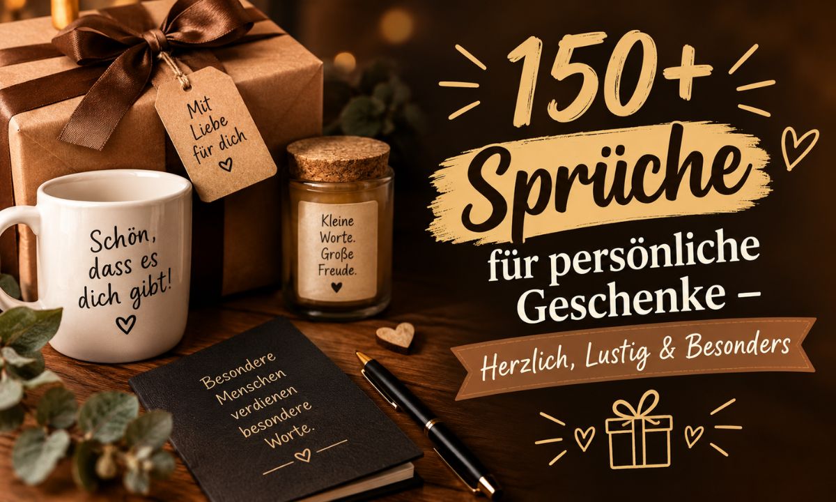 150+ Sprüche für persönliche Geschenke – Herzlich, Lustig & Besonders