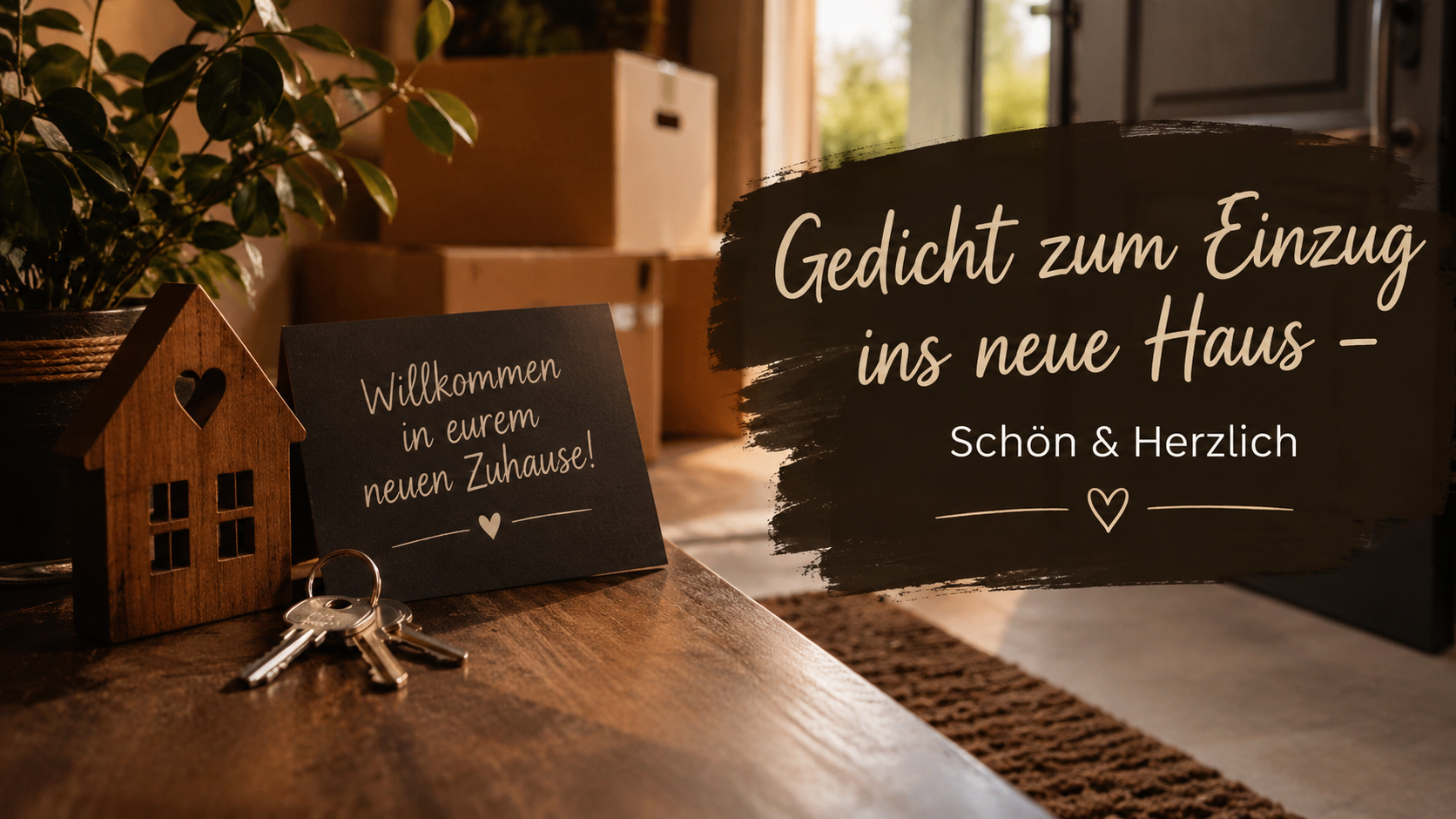 Gedicht zum Einzug ins neue Haus – Schön & Herzlich