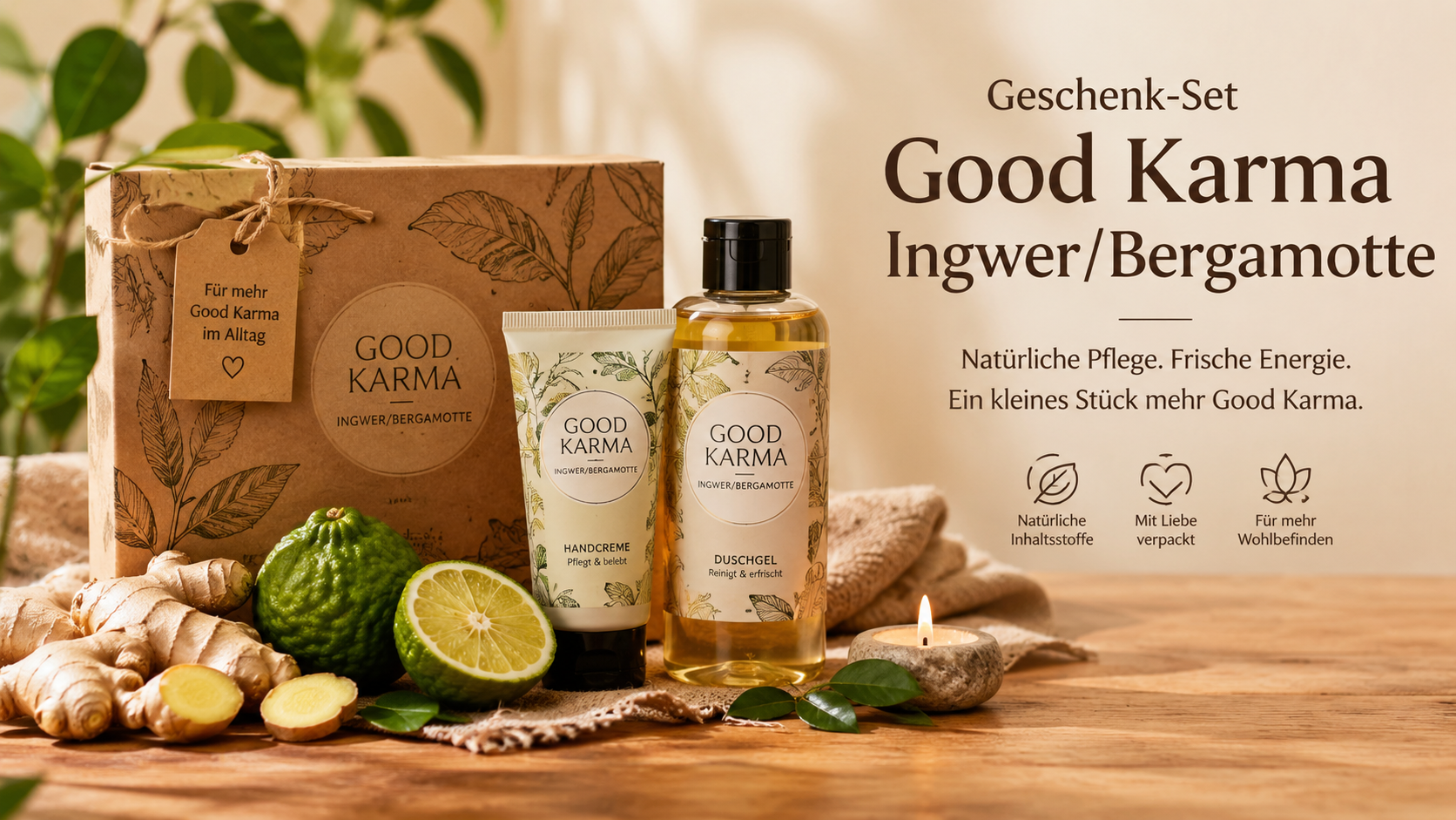 Geschenk-Set Good Karma IngwerBergamotte