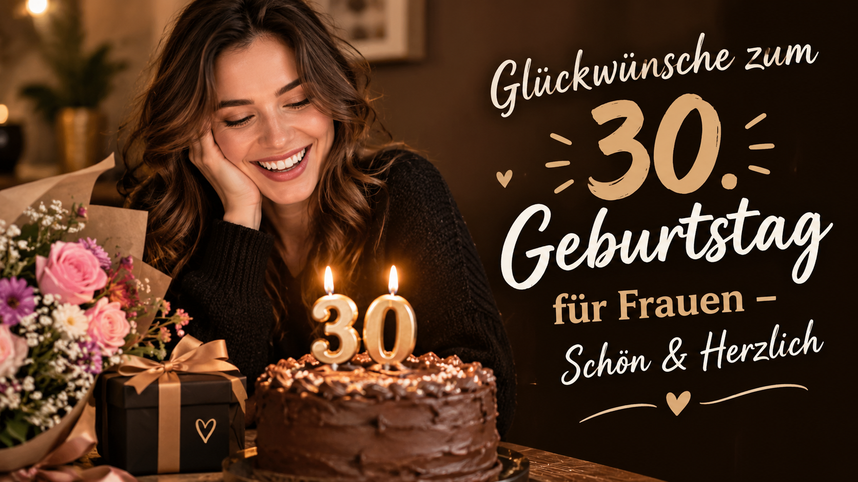Glückwünsche zum 30. Geburtstag für Frauen – Schön & Herzlich