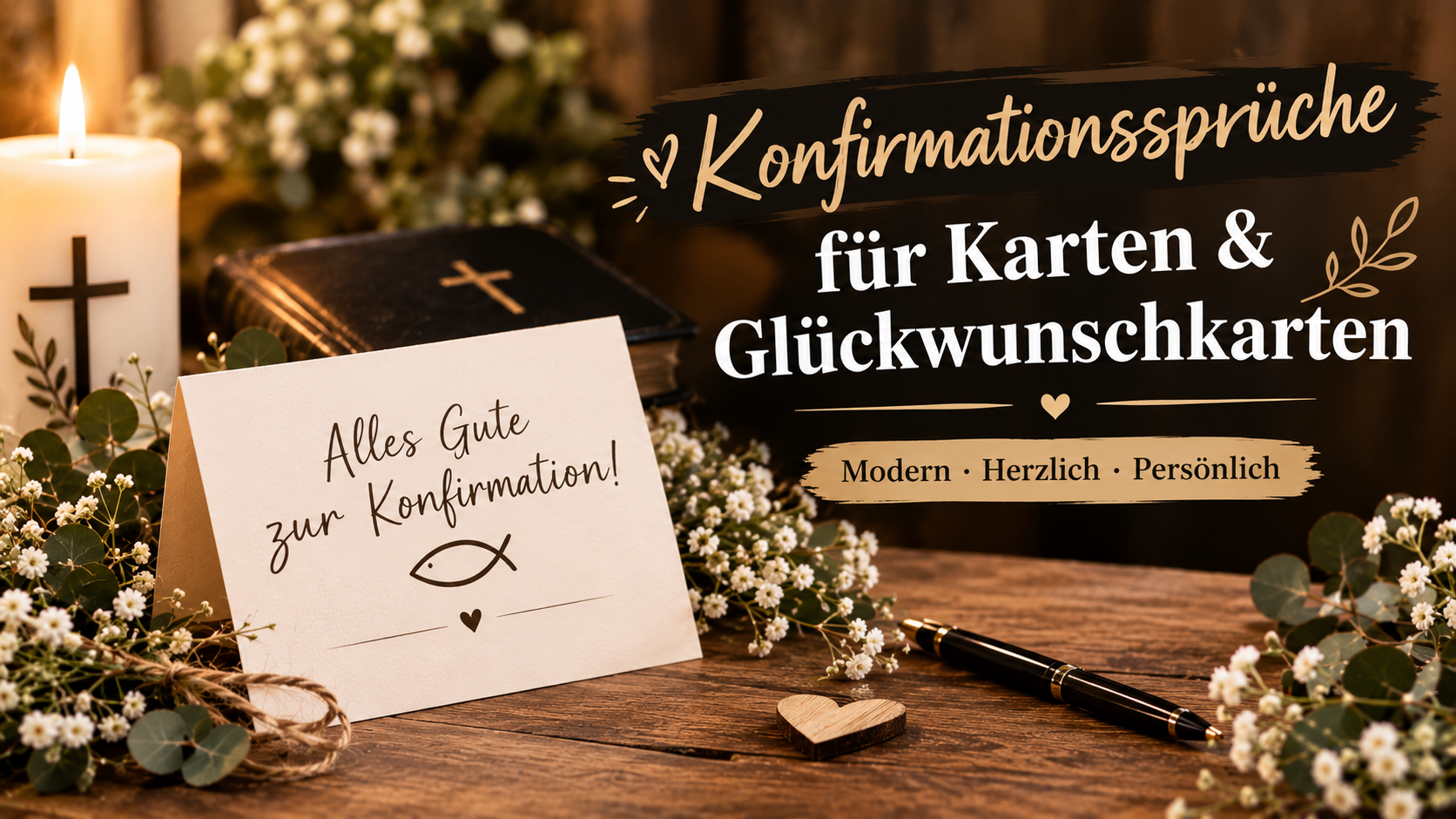 Konfirmationssprüche für Karten & Glückwunschkarten