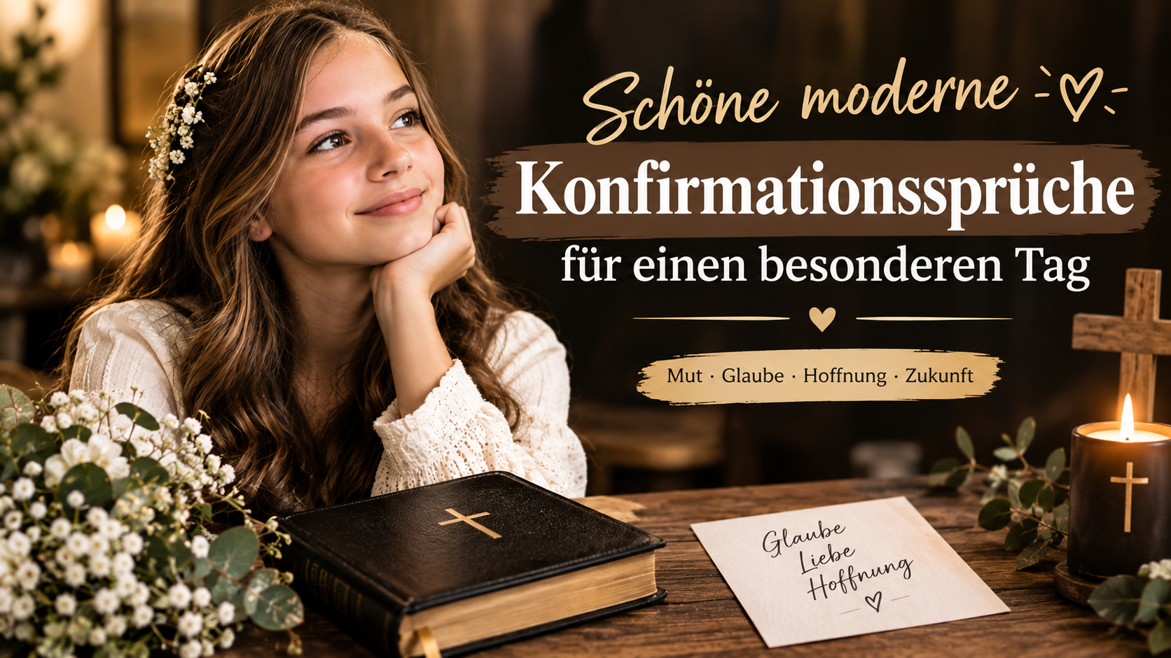 Schöne moderne Konfirmationssprüche für einen besonderen Tag