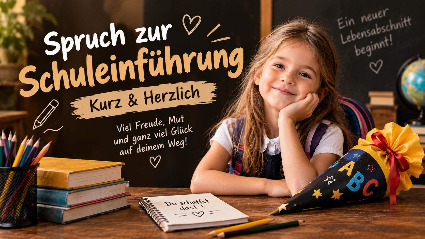 Spruch zur Schuleinführung – Kurz & Herzlich