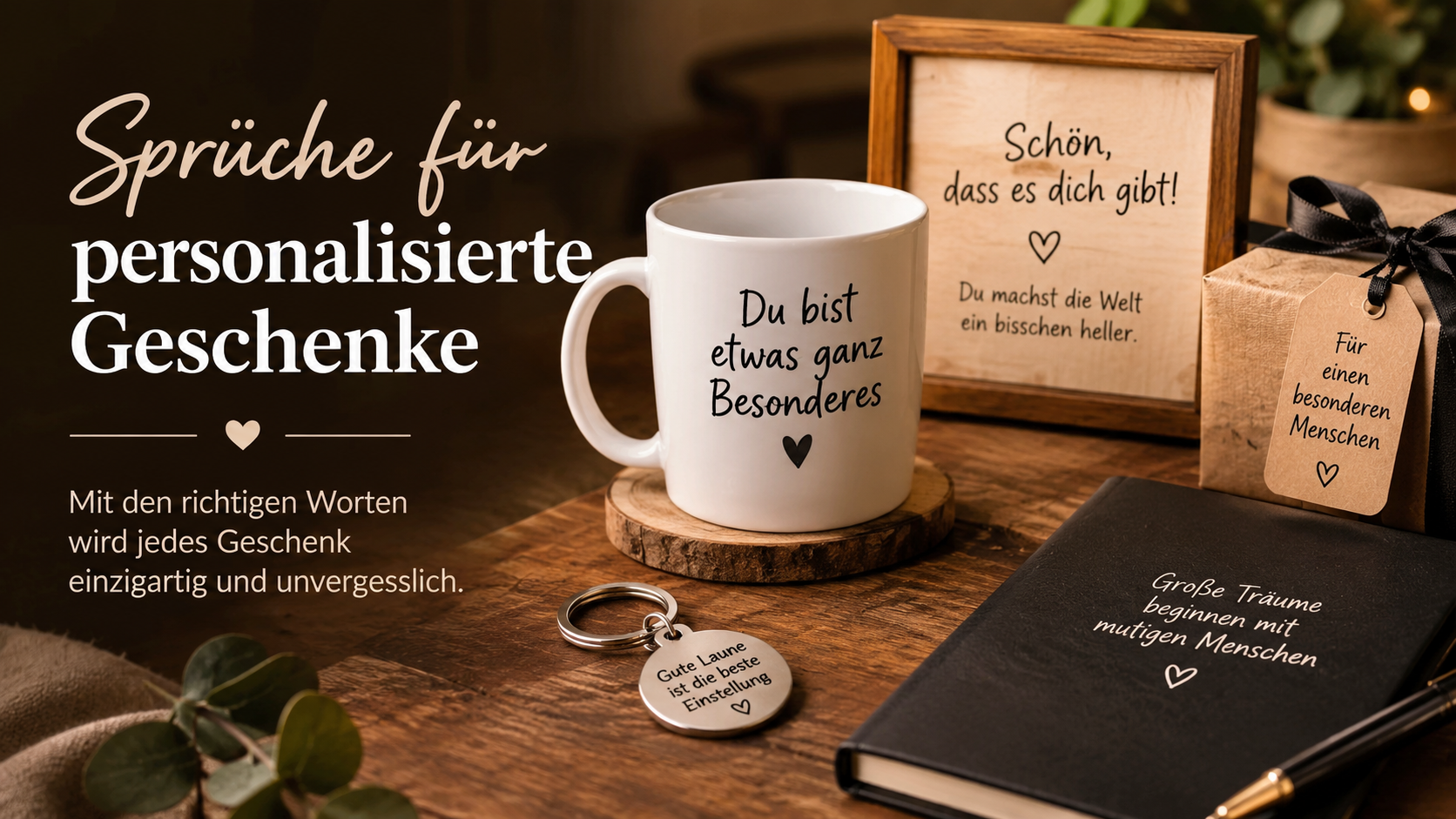 Sprüche für personalisierte Geschenke