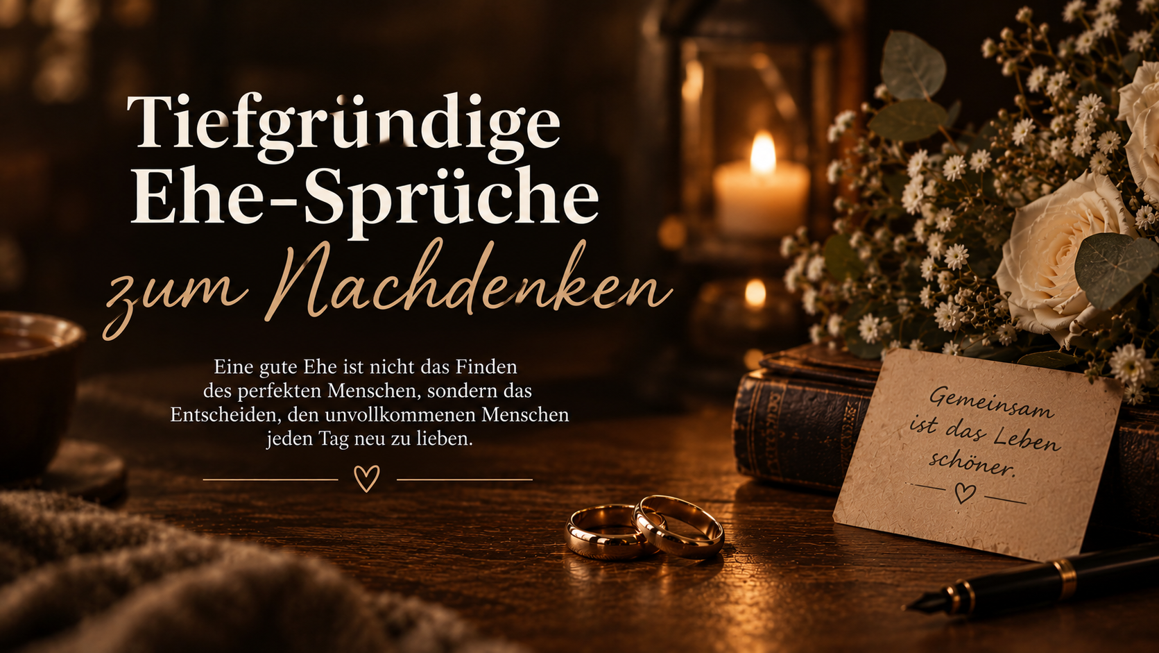 Tiefgründige Ehe-Sprüche zum Nachdenken