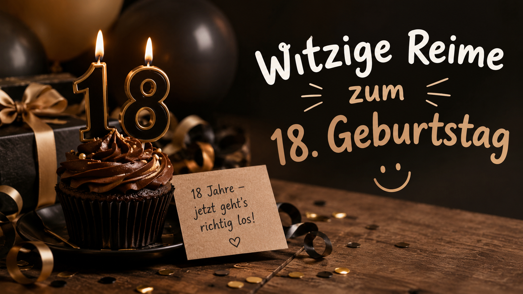 Witzige Reime zum 18. Geburtstag