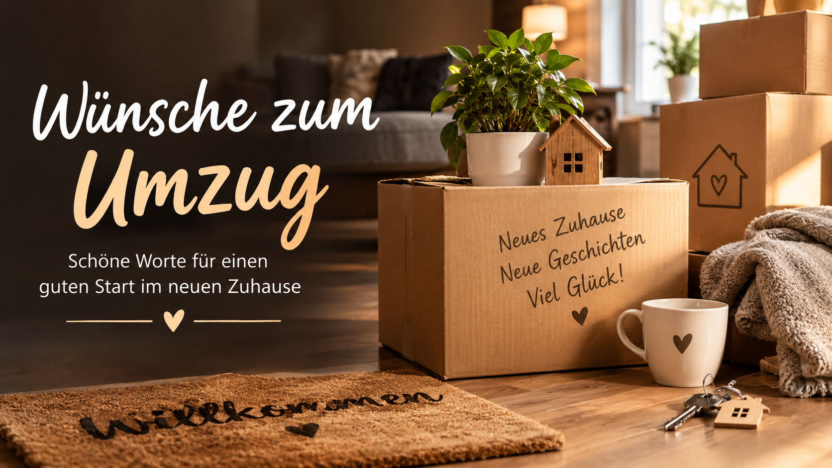 Wünsche zum Umzug